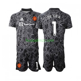 Fußballtrikots Manchester United DE GEA 1 Torwart Kinder Auswärts Trikotsatz 2022-2023